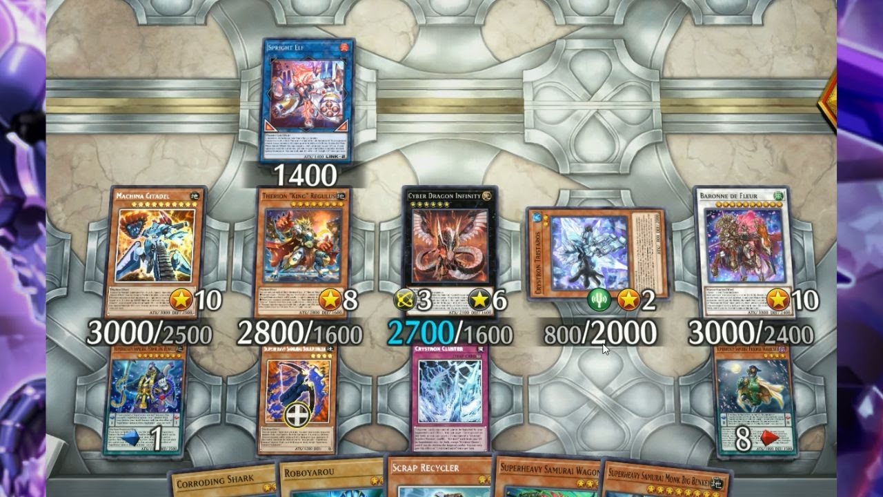 Testing out new lines with Superheavy Samurai and Crystron