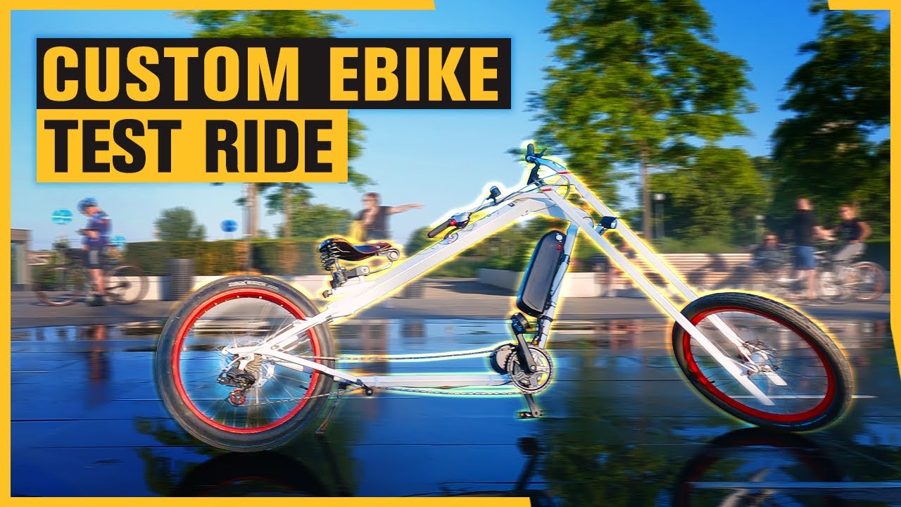 Custom Chopper Stretch E-Bike Test Ride | Комплект для переоборудования BAFANG 750 Вт