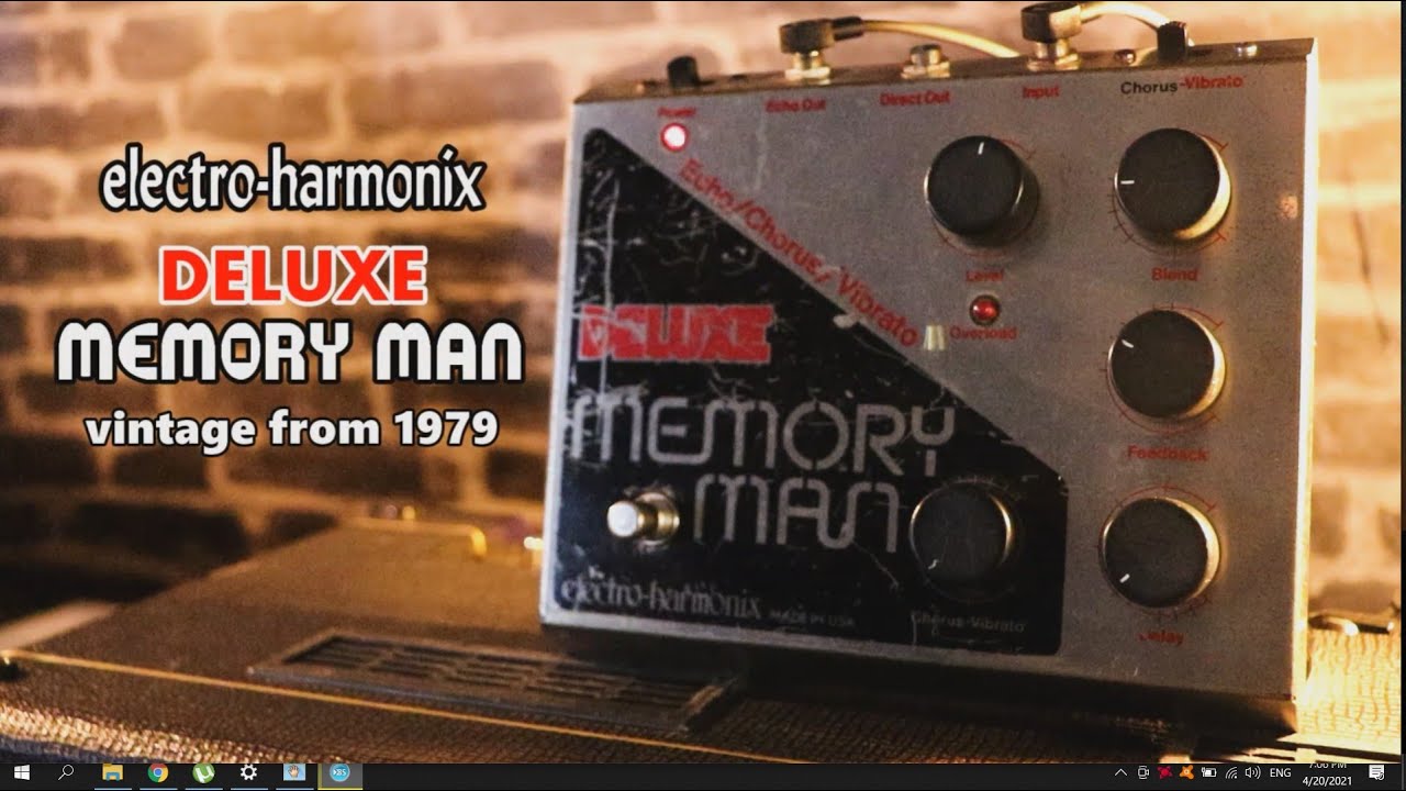 EHX Deluxe Memory Man - vintage pedal from 1979