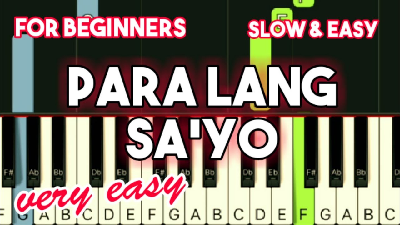 AIZA SEGUERRA - PARA LANG SA'YO | SLOW & EASY PIANO TUTORIAL