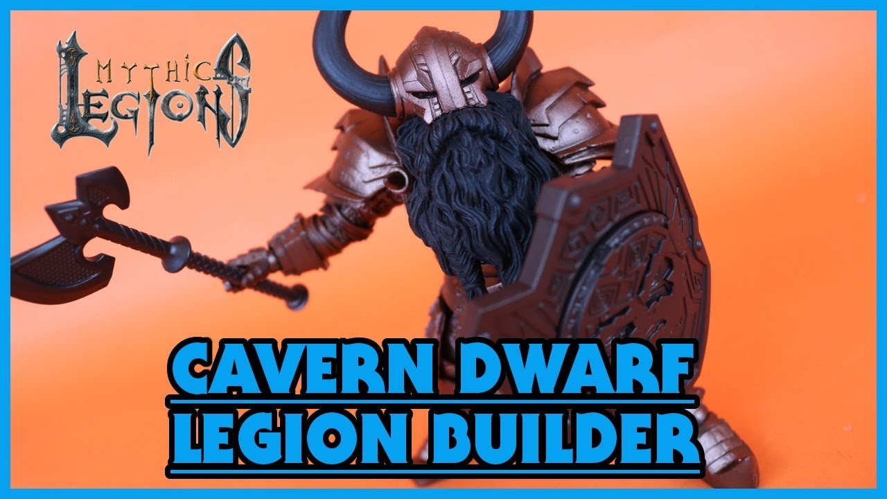 Four Horsemen Mythic Legions Advent of Decay CAVERN DWARF LEGION BUILDER Action Figure Toy Review
