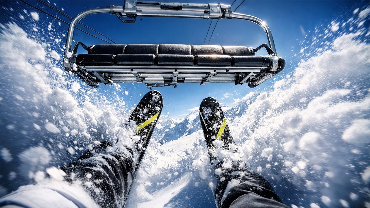 ARC 2000 POV HORS PISTE SOUS UN TÉLÉSIÈGE