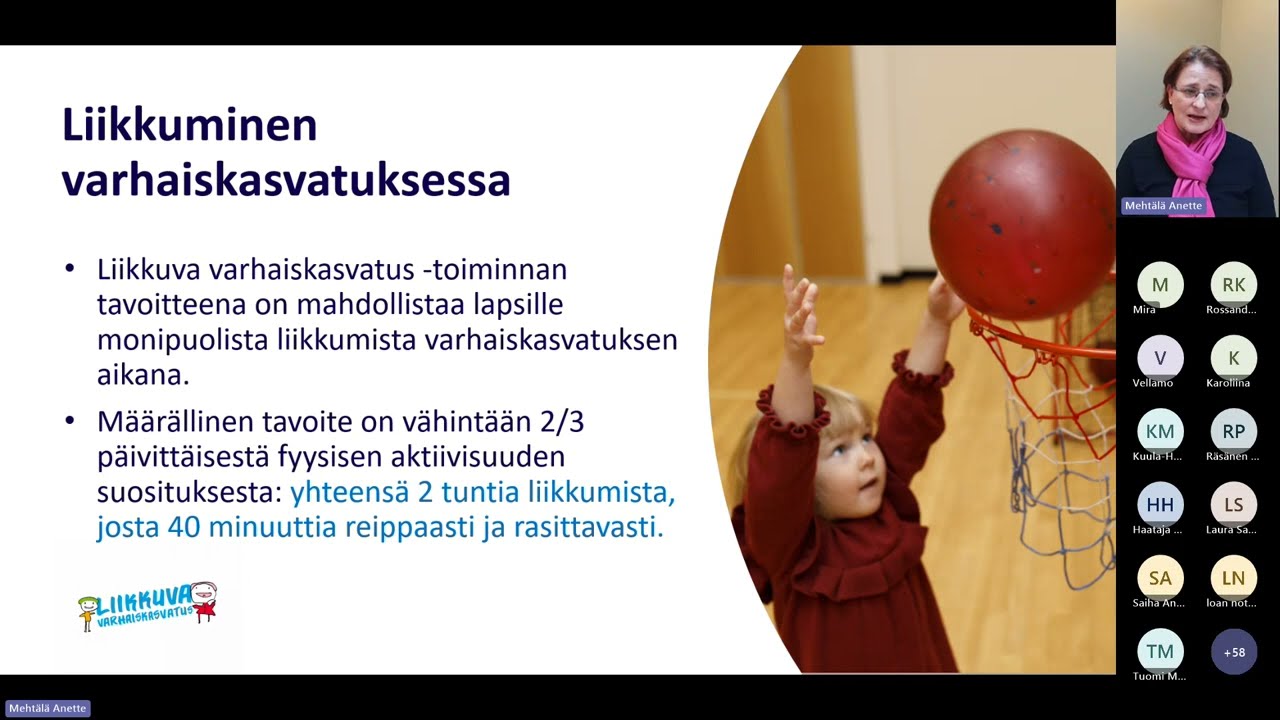 Liikkuva varhaiskasvatus -webinaari: Miten lapset liikkuvat varhaiskasvatuksessa?