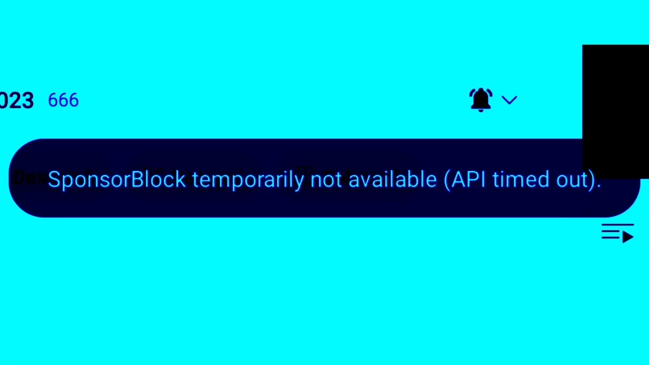 Preview 2 SponsorBlock temporary not available (API timed out).