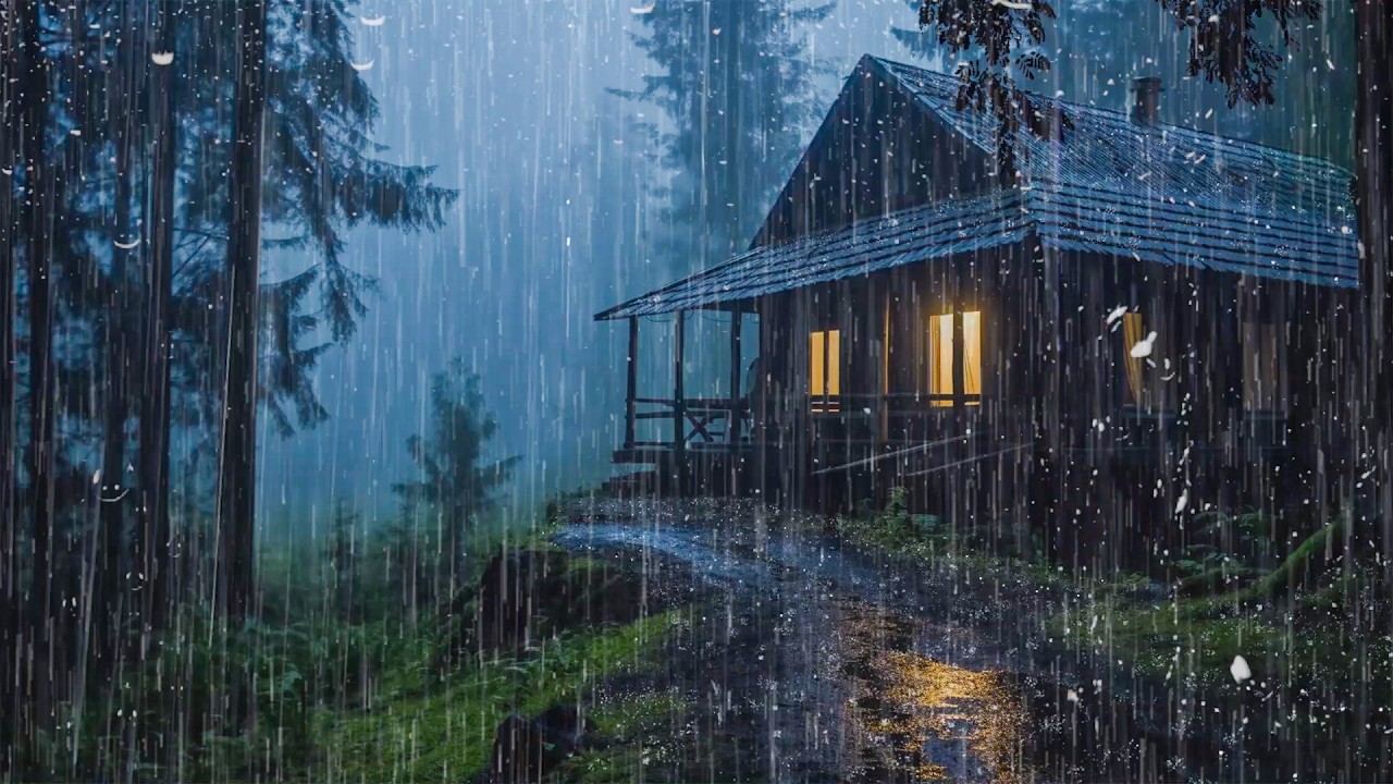 Rain Sounds for Sleeping – Heavy Rain & Thunder for Deep Relaxation, Fast Sleep, Focus