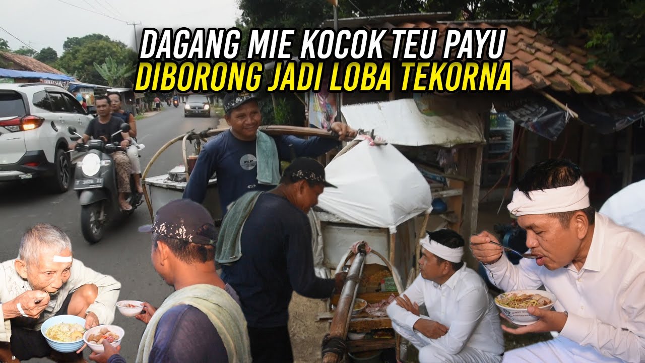 JUALAN MIE KOCOK DIBORONG KANG DEDI-MAS HADI IKHLASKAN PENGHASILANNYA TEKOR 70 RIBU