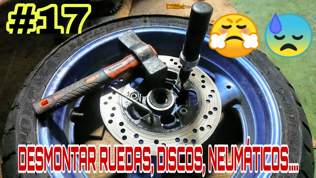 #17 Desmontar Ruedas, 😠TORNILLOS de DISCOS😤 y neumáticos 💀 Suzuki gsxr 750 parada 14 años