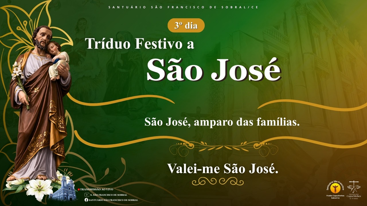 Santa Missa - 3º Dia do Tríduo Festivo a São José - 18/03/2026