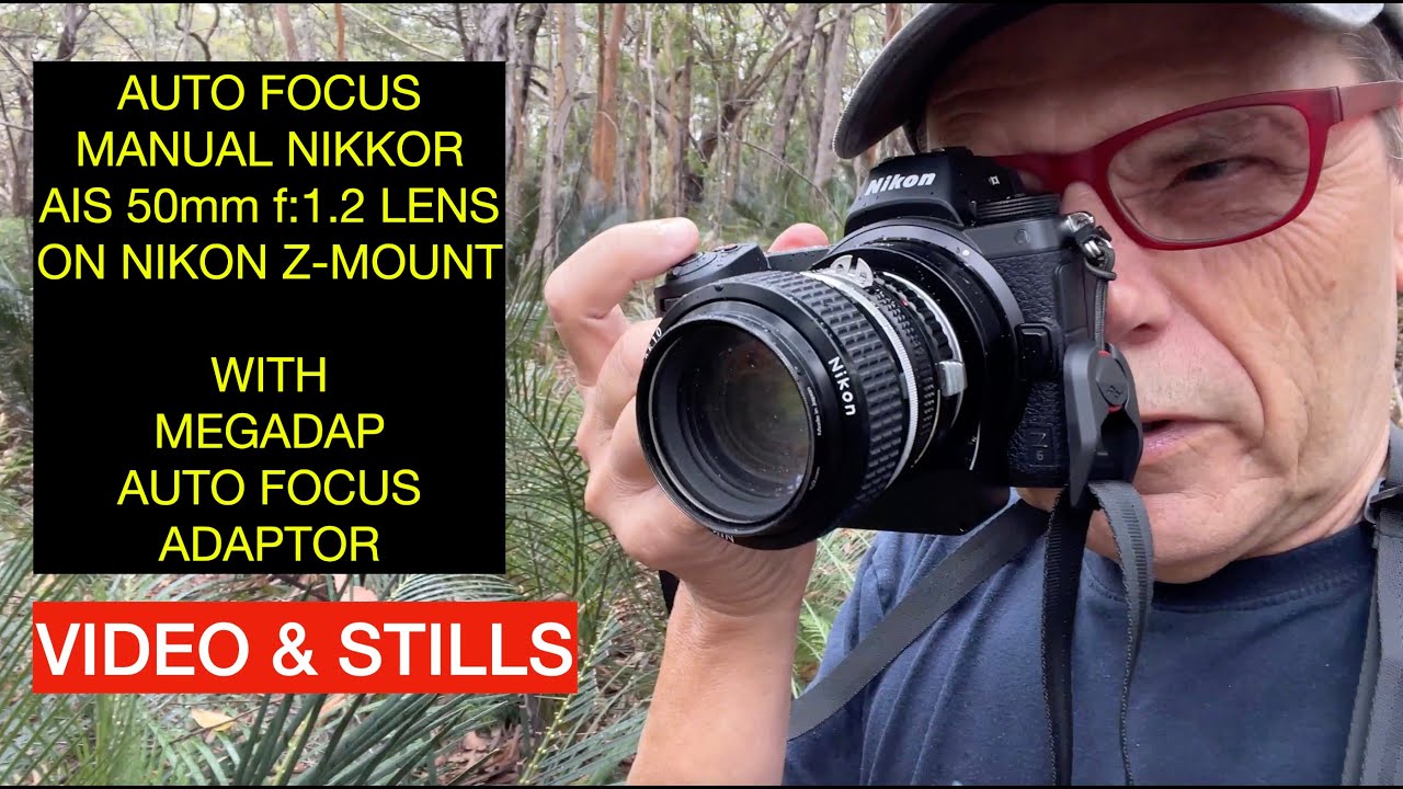 Auto focus Manual Lenses - Nikkor AIS 50mm f1.2 with Megadap on Nikon Z6