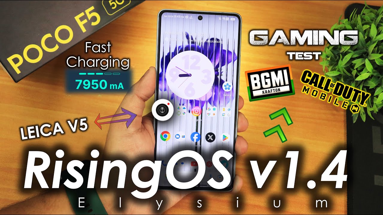 RisingOS v1.4 Elysium On POCO F5 || Beats Competitions? [17/09/2023 Build]