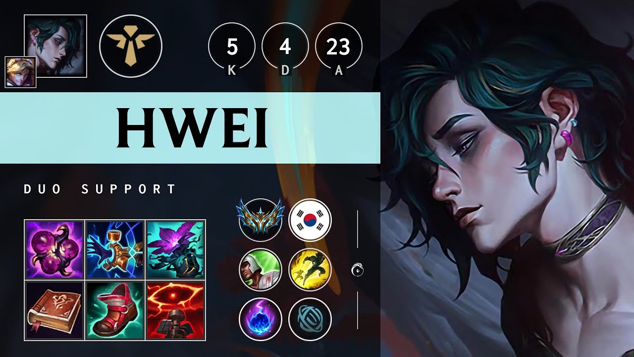 Hwei Support vs Thresh - KR Challenger Patch 14.16