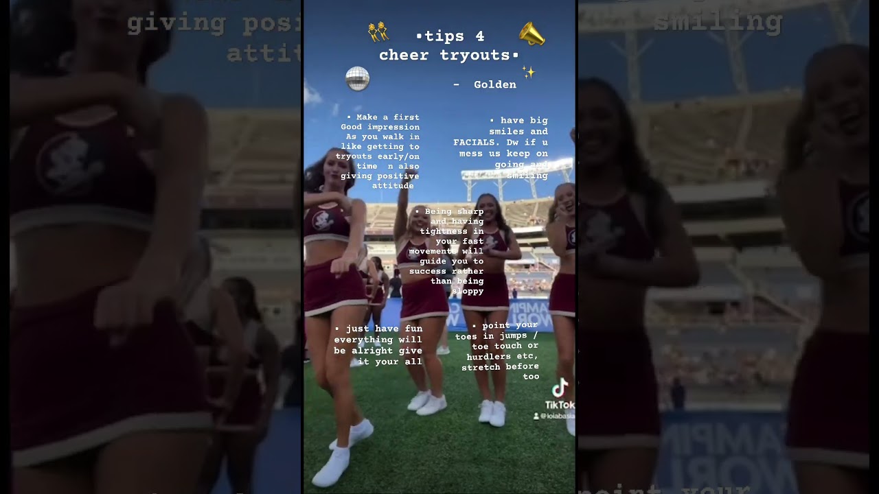 CHEER TRYOUTS (tips) #tryouts #cheerleader #cheer #fypシ゚