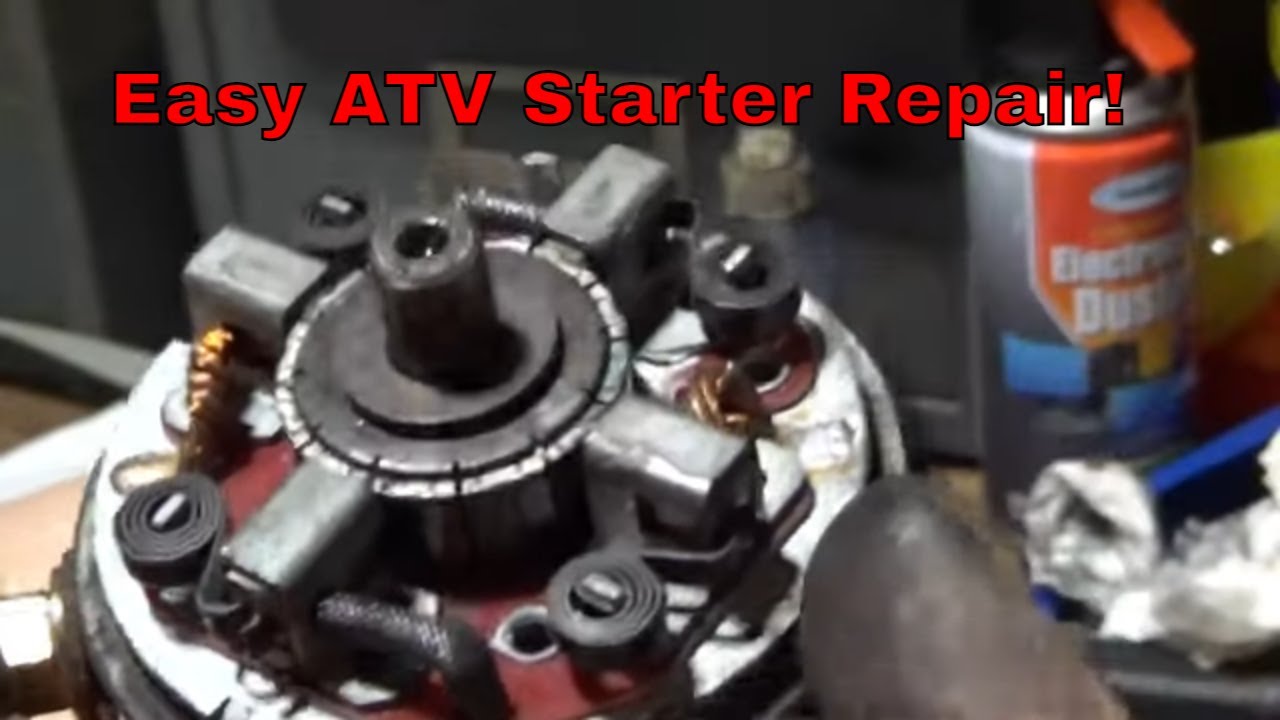 Honda ATV Starter Repair, Easy Brush Replacement!
