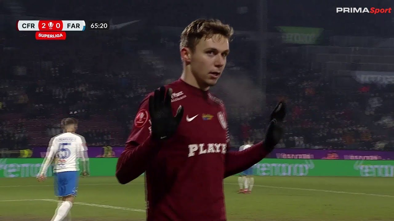 REZUMAT | CFR - Farul 3-1. Fără Dan Petrescu pe bancă, Louis Munteanu a dat hat trick