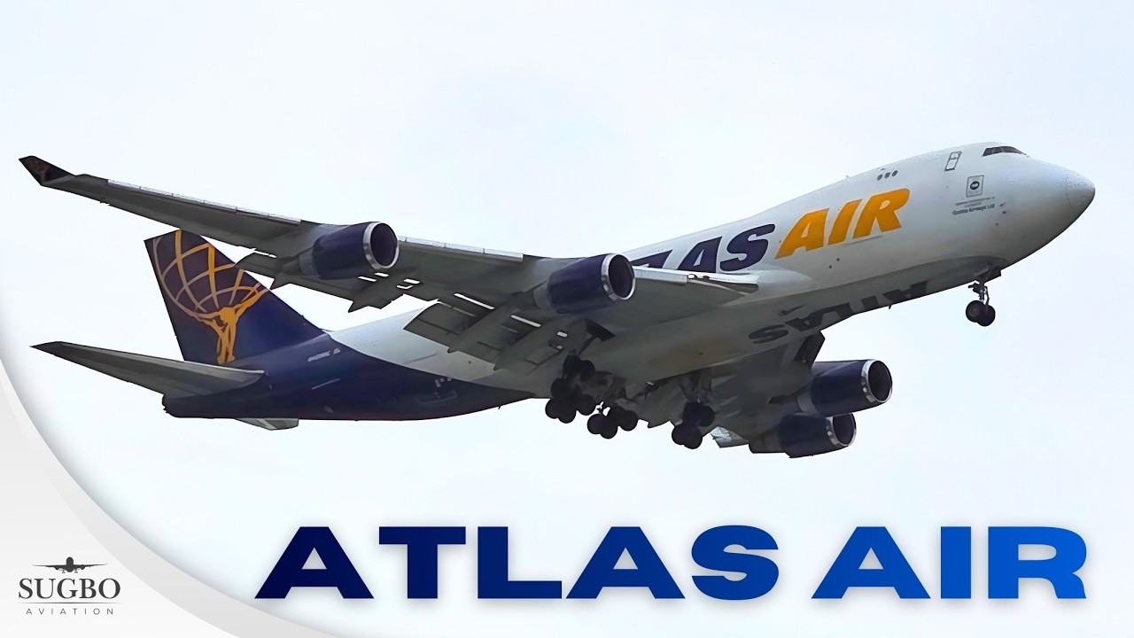 SPOTLIGHT | 🇺🇸🇦🇺QUEEN OF FREIGHT! Atlas Air/Qantas Freight Boeing 747-47UF at Mactan Airport ✈️🇵🇭
