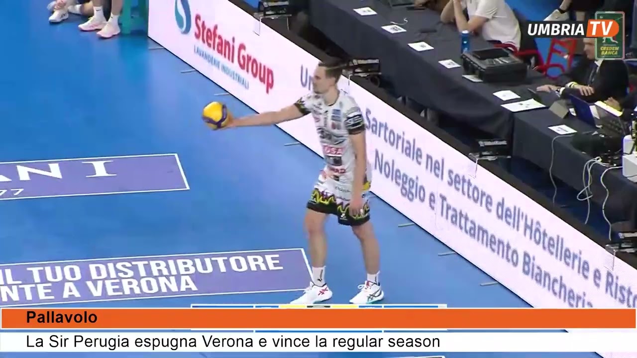La Sir Susa Scai Perugia espugna 0 3 Verona e vince la regular season   Umbria TV