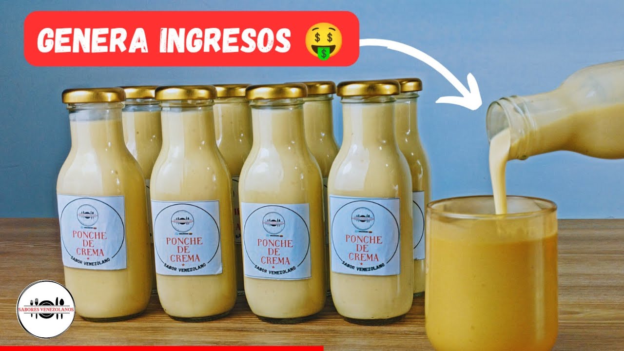 Como Hacer PONCHE CREMA Licor VENEZOLANO [ Genera INGRESOS con esta DELICIOSA BEBIDA ] Muy fácil