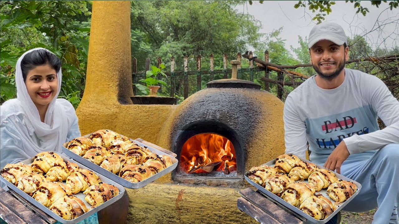 We Baked Chicken Pastries in Our Mud Stove I CHICKEN PASTRY I