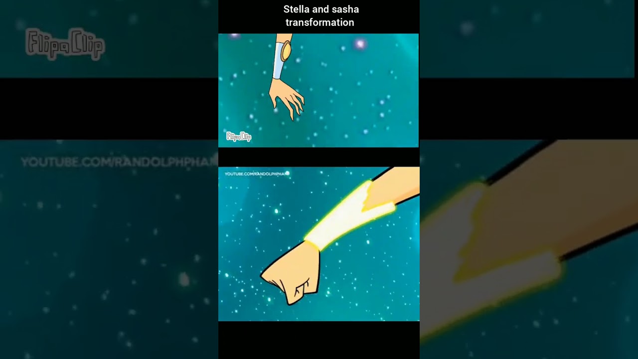 comparison between the Stella and Sasha(fanmade 💀) transformation #shorts