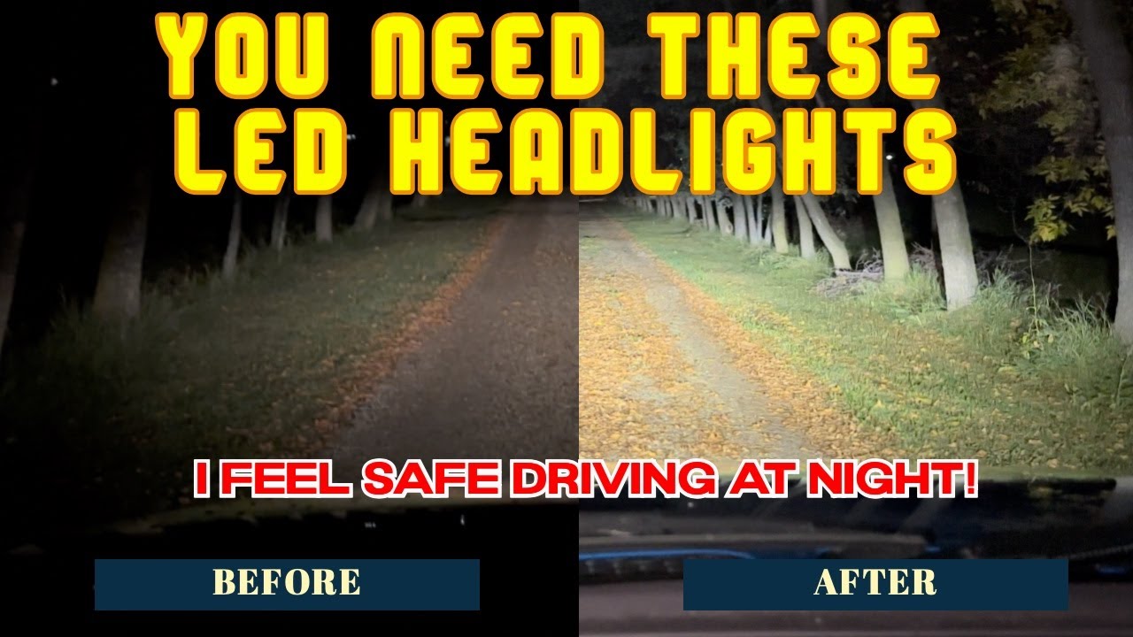 Bye Bye Dim Headlights - Upgrade to AUXITO LED Headlight Bulbs for amazing Night Time Driving!