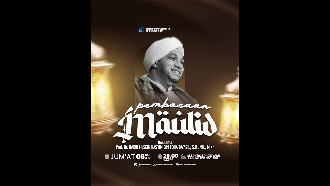 🔴Siaran Langsung | Pembacaan Maulid Bersama Prof. Dr. Habib Husein bin Hasyim bin Toha Ba'agil