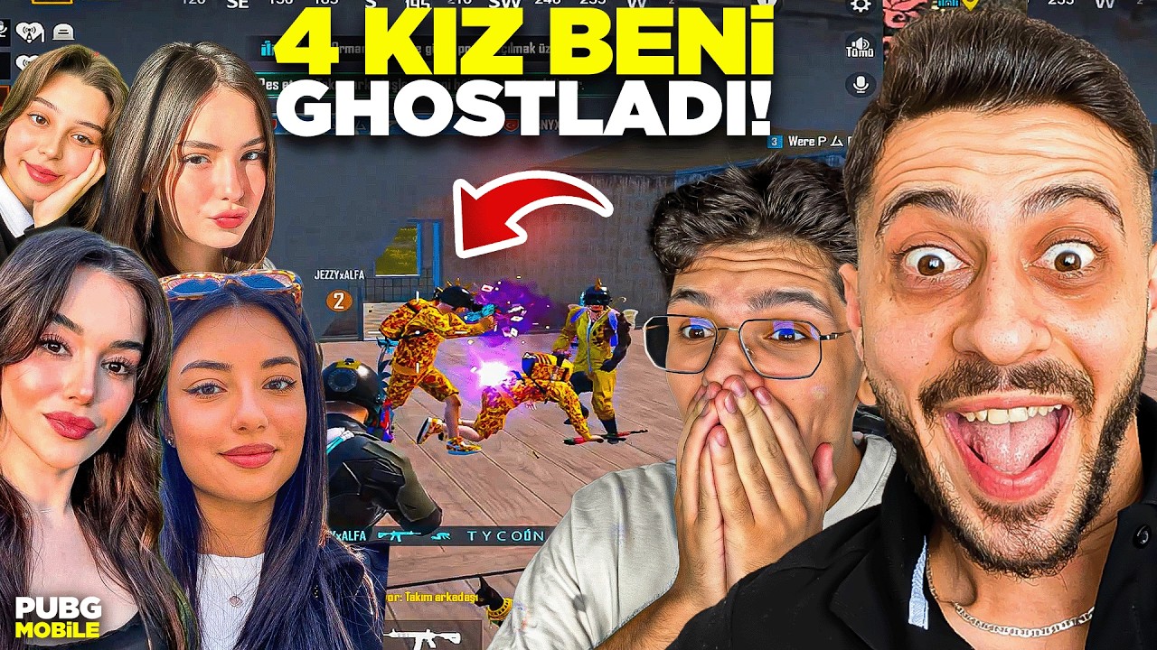 YAYINDA 4 KIZ BENİ GHOSTLADI! SASUKE İLE BÜYÜK İNTİKAM ALDIK - PUBG MOBİLE