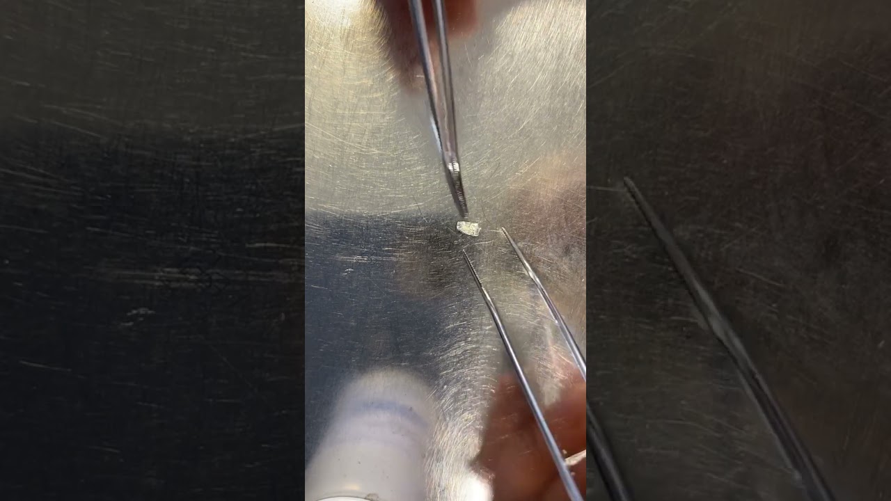 Folding tin capsules with samples