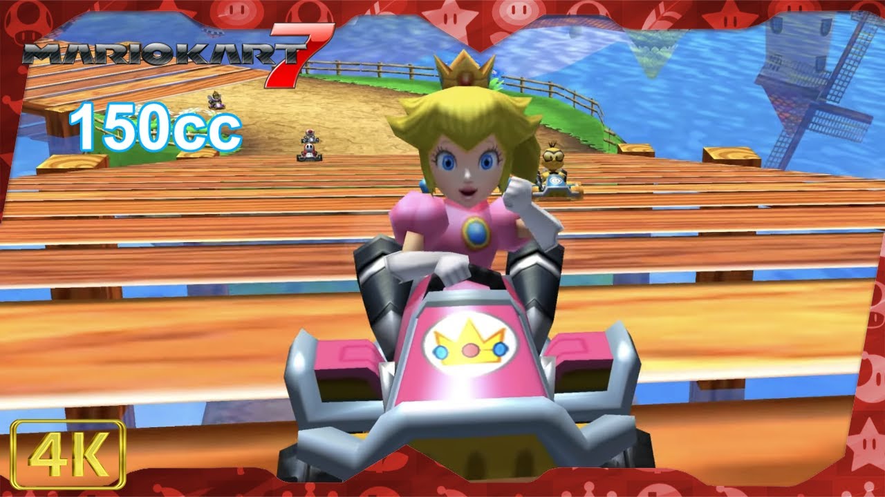 Mario Kart 7 for 3DS ⁴ᴷ Full Playthrough (All Cups 150cc, Peach gameplay)