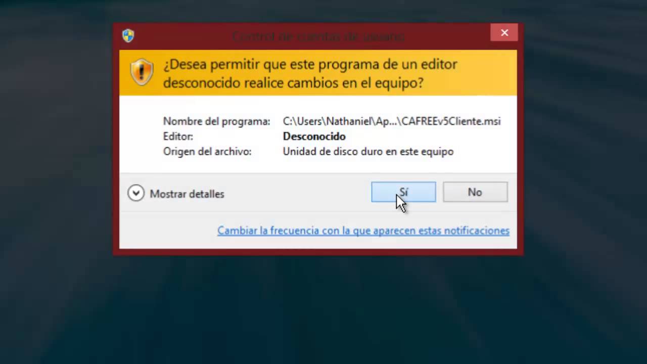 Instalar cliente de CyberAdmin versi&oacute;n Free en Windows 8
