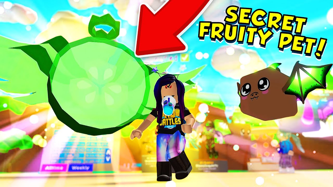 Getting EVERY PET in the Fruity Egg in Roblox Bubble Gum Simulator!