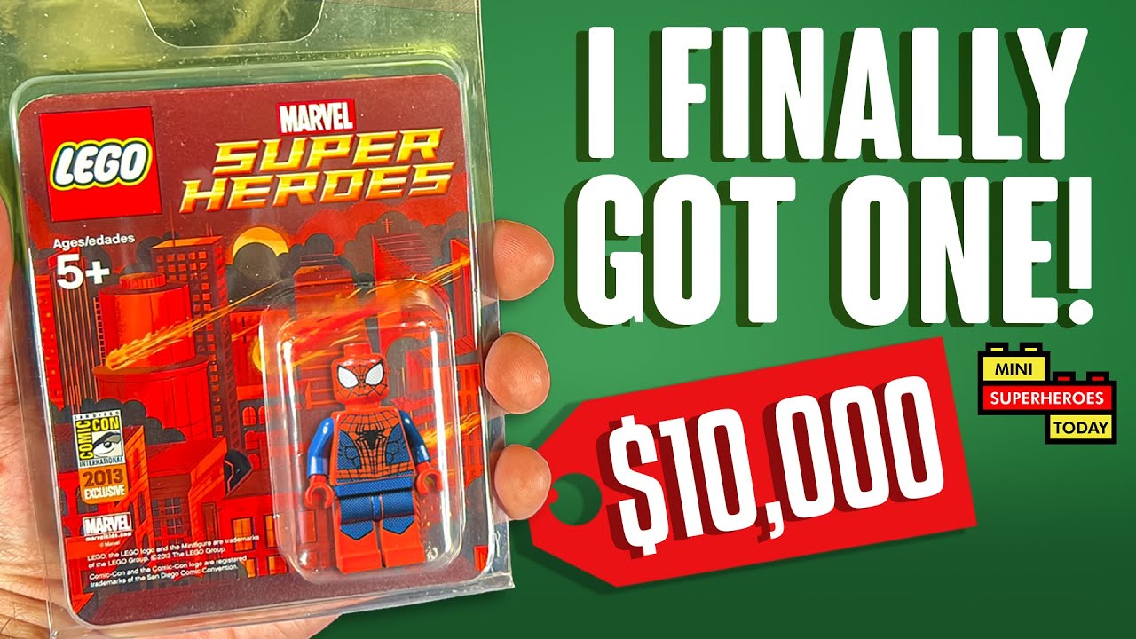 I Bought the MOST EXPENSIVE LEGO Spider-Man Minifigure EVER! (2013 SDCC Spider-Man REVIEW)