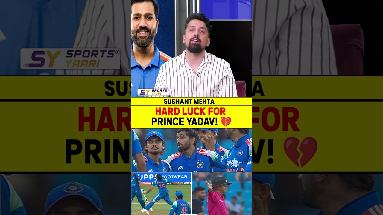 HARD LUCK FOR PRINCE YADAV!💔 #princeyadav #indvsafg #gautamgambhir #shubmangill #rahmanullahgurbaz