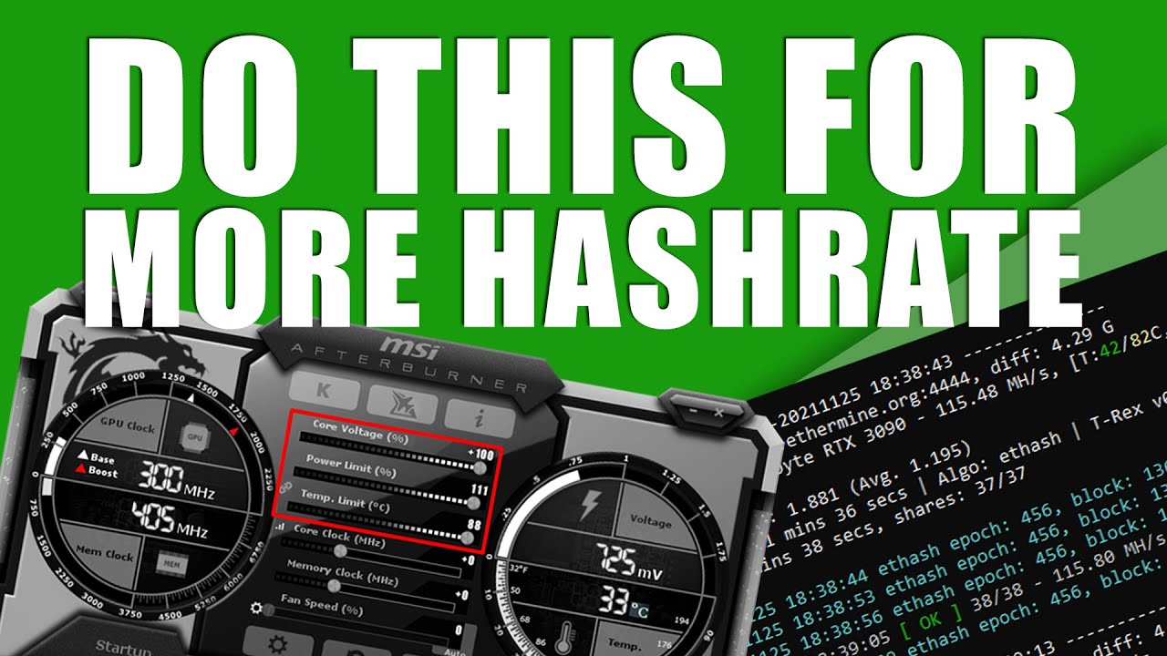 How To Find The Best Overclock Settings For GPU Mining (NVIDIA) ETHEREUM, RVN, FLUX, ERGO
