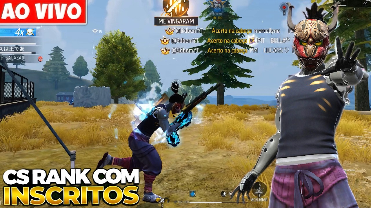 LIVE FF🔥 FREE FIRE - AO VIVO 🔥 4X4 + SALA PERSONALIZADA 🔥 JOGANDO COM INSCRITOS🔥#ff #freefire #200k