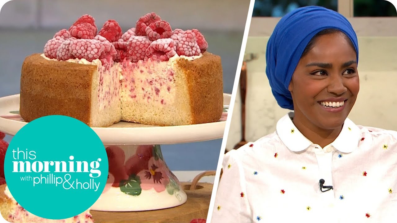 Nadiya Hussain's Raspberry Ice Cream Cake | This Morning