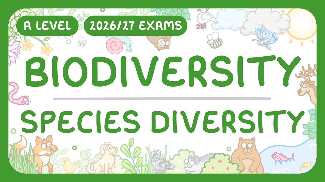 A-Level Biology - Biodiversity: Species Diversity | Species Richness & Evenness (2026/27 exams)