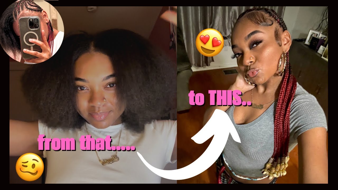 ATTEMPTING THE ALICIA KEYS BRAIDS ON MYSELF *Not as small* | ASIA TRUE