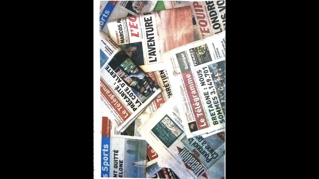 les composants de la Une d'un journal-