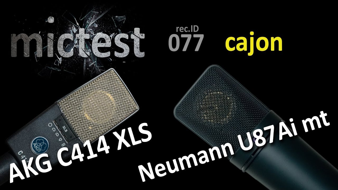 AKG C414 XLS vs Neumann U87Ai mt // Cajon (Till) // rec.ID 077