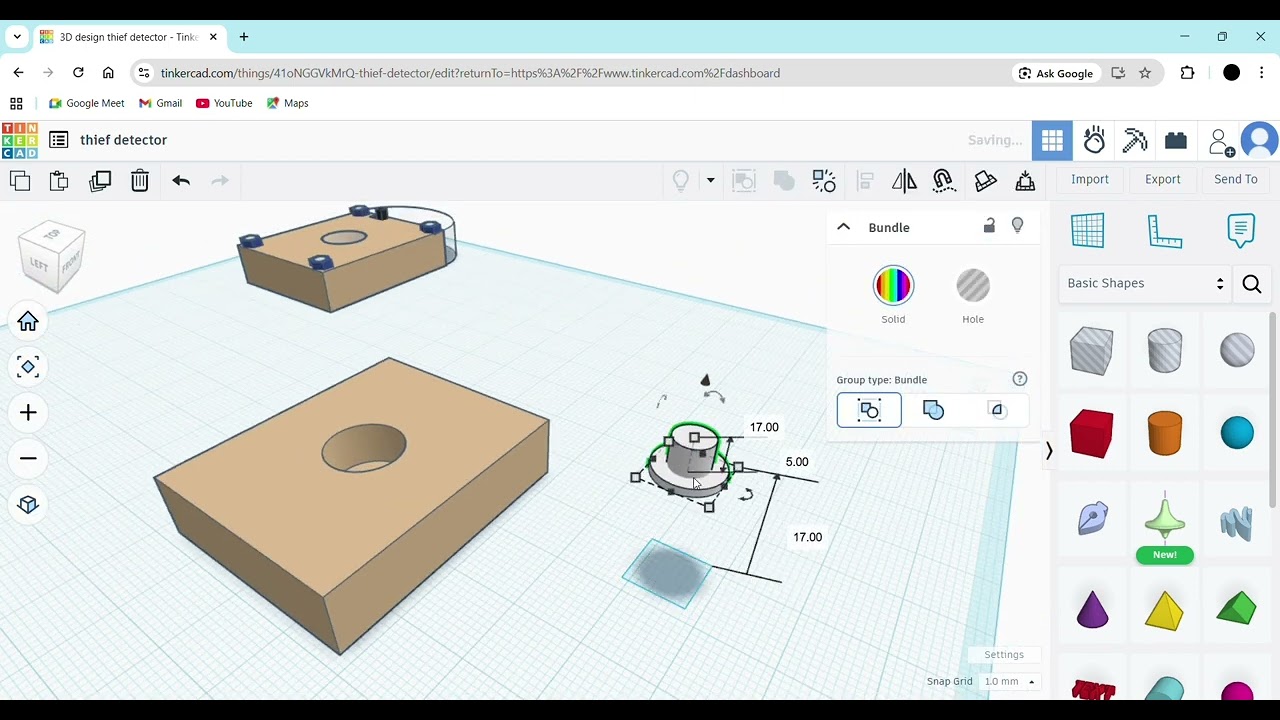 3D MODEL TINKERCAD (PROJECT) 