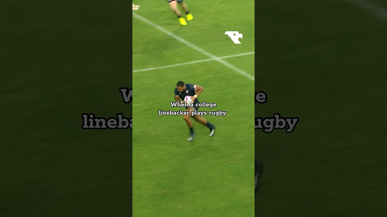 When American football players switch to rugby 😳#rugby #hsbcsvns