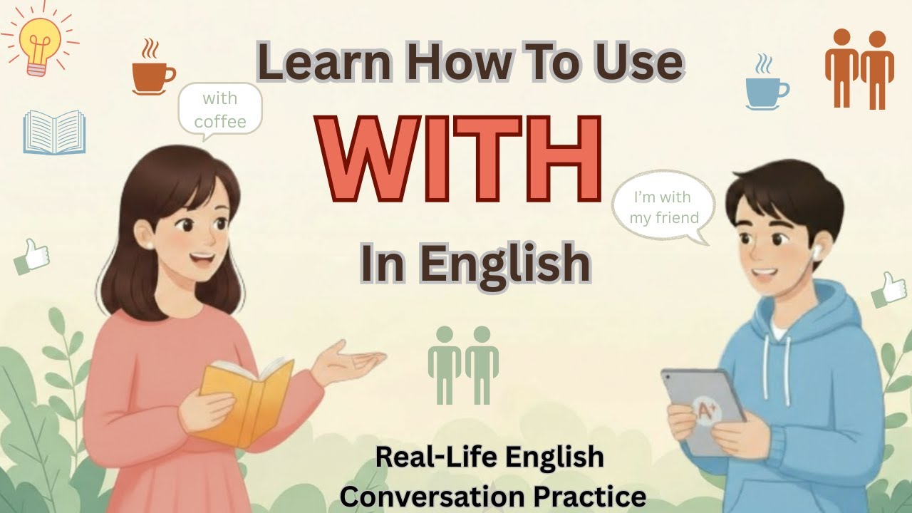 How to Use “With” in English | Easy Daily Sentences | Spoken English for Beginners