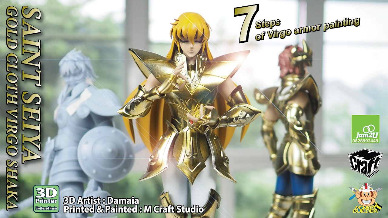 7 steps of Virgo Shaka armor painting