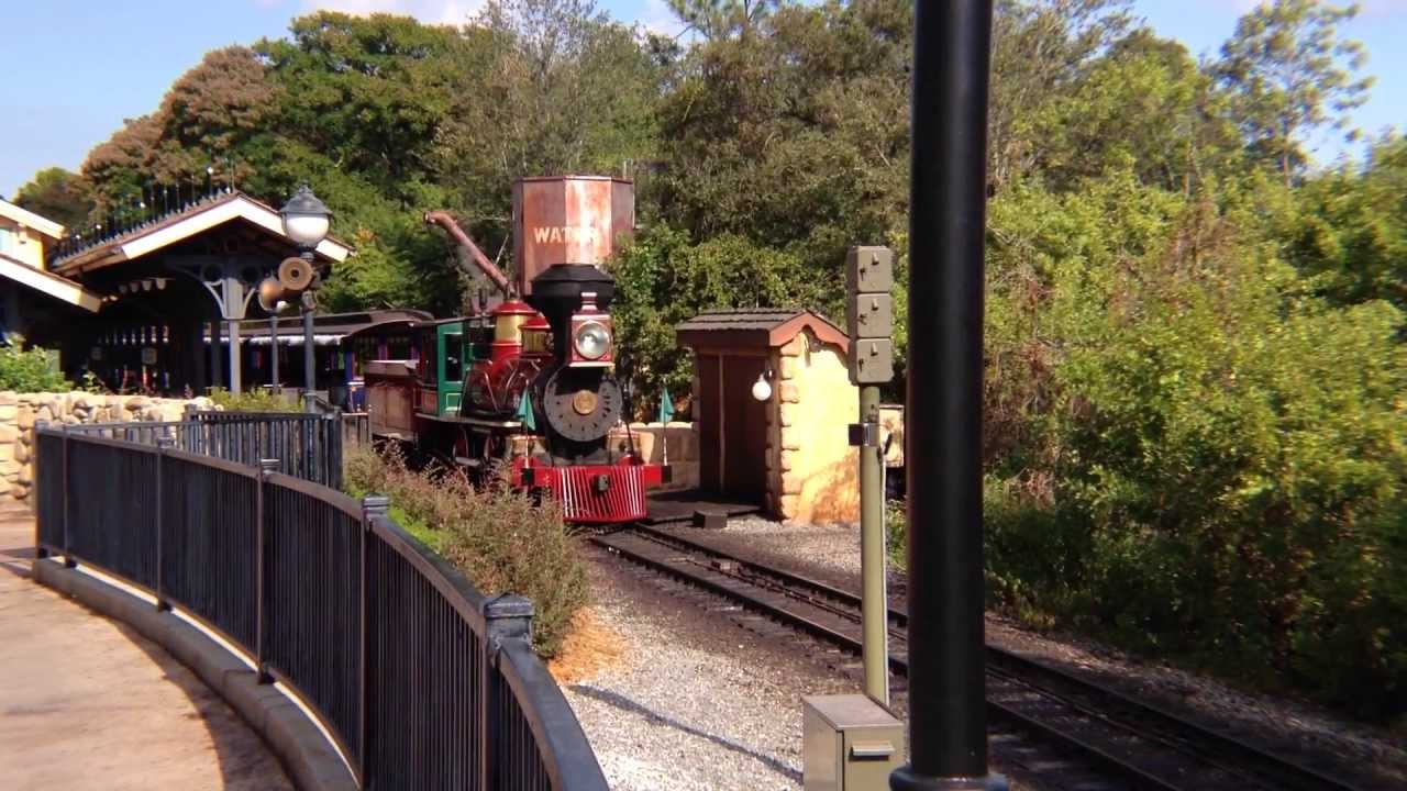 Roy O. Disney Engine #4 Watering & Pulling The Grade
