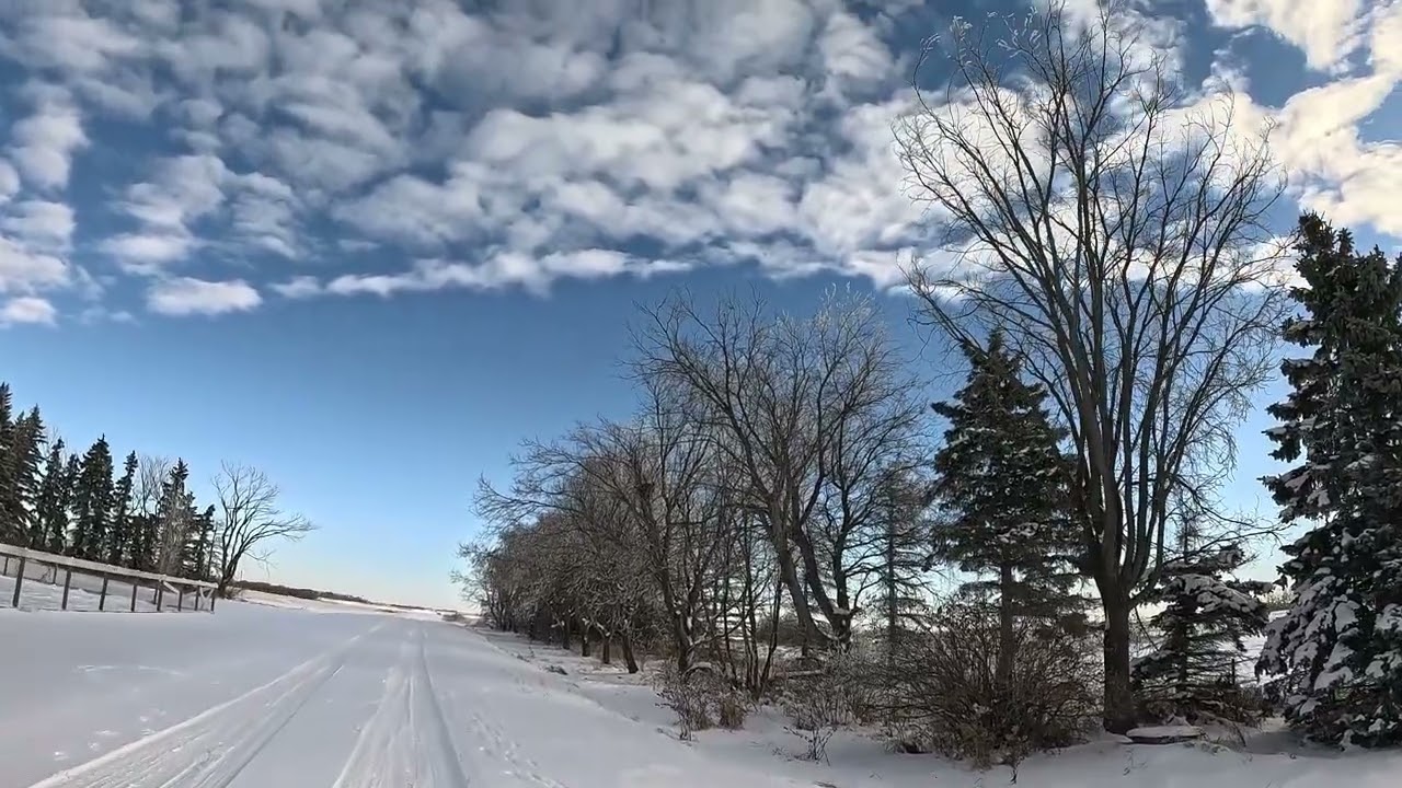 This is Winter in Saskatchewan... SUNNY AND +3&deg; CELSIUS!
