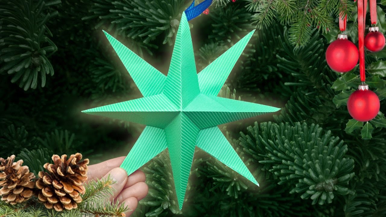 3D-Sternornament | Bastelideen aus Papier