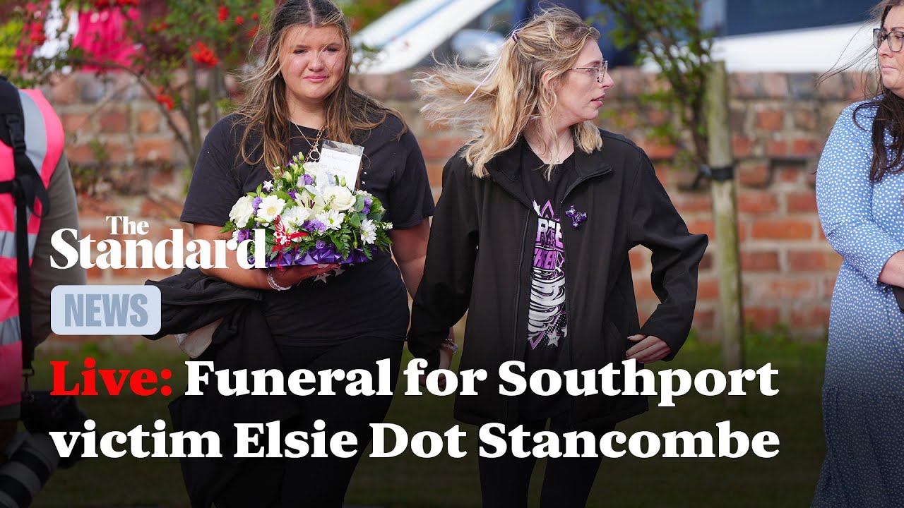 Live: Funeral for Southport stabbing victim Elsie Dot Stancombe