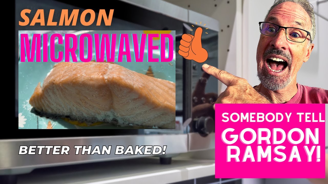 Salmon Microwaved - 3 Easy Steps! Somebody tell Gordon Ramsay!