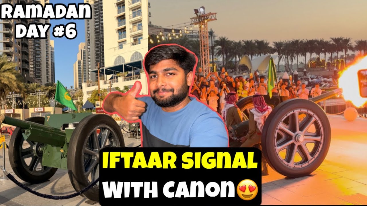 That’s How Dubai Police 🇦🇪|😍 Give Signal with canon For Iftaar Ramadan Day 5th❤️