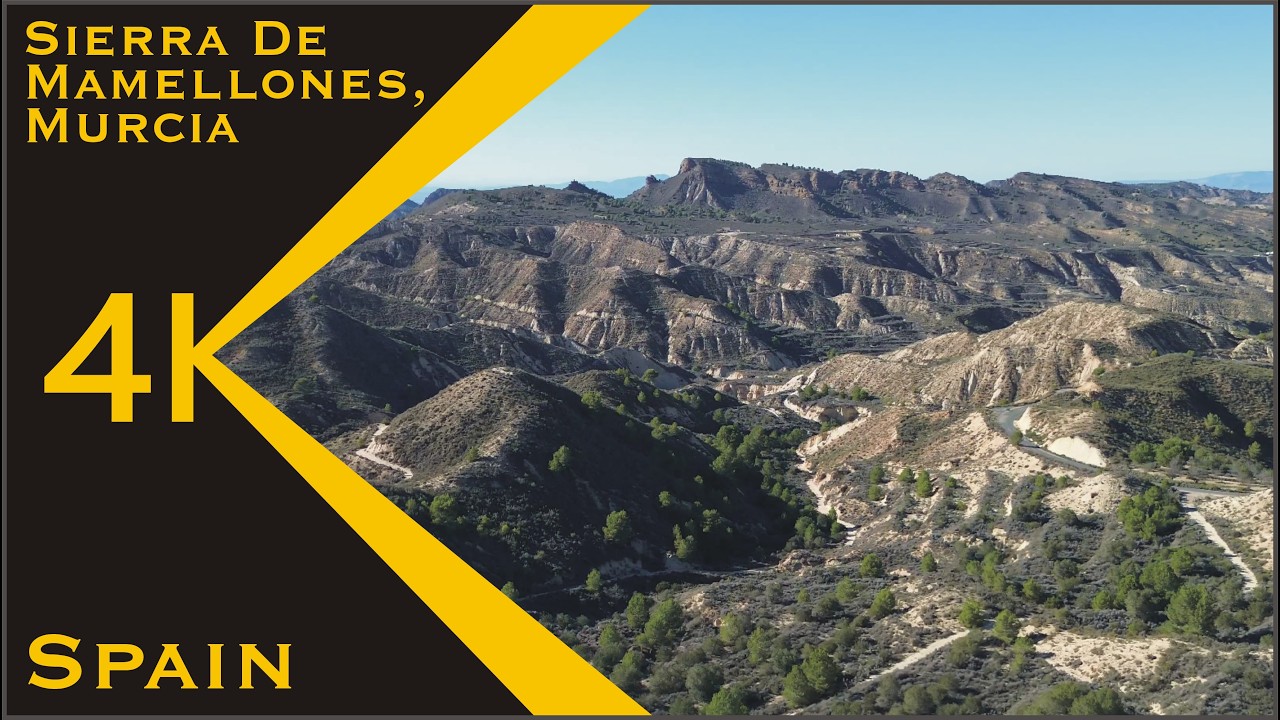 4K Drone footage, Sierra de Mamellones, Murcia, Spain